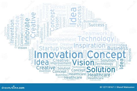 Innovation Concept Word Cloud Made With Text Only Stock Illustration