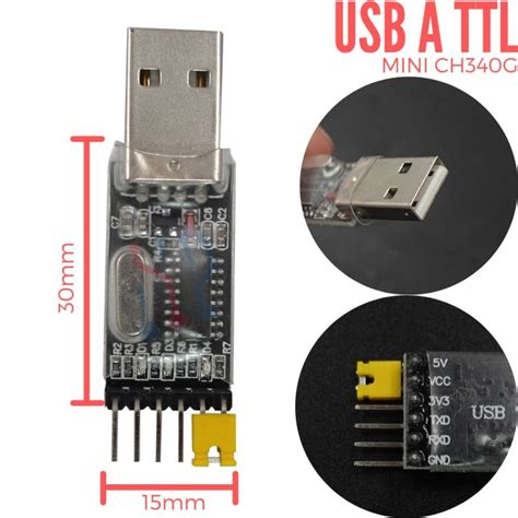 Conversor Usb A Serial Ttl Mini Ch G