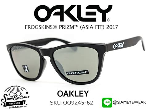 แว่นกันแดด Oakley Frogskins Asian Fit Oo9245 62 รุ่นใหม่ กรอบดำเงา เลนส์ Prizm Black Iridium