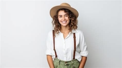 Premium AI Image | female smiling wear stylish outfit