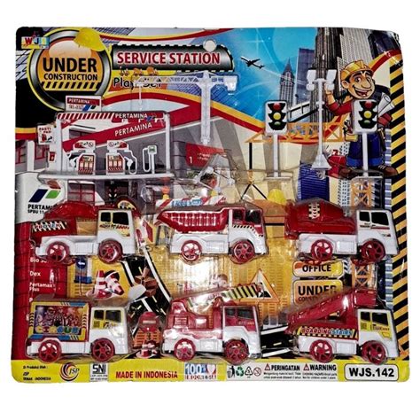 Jual Mainan Mobil Mobilan Truk Set Wjs Mainan Anak Truk Kontruksi