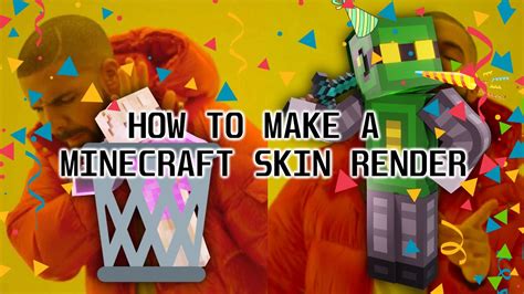 How To Make A Minecraft Skin Render Youtube