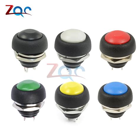 12mm PBS 33B Waterproof Momentary ON OFF Push Button Swithch Mini Round