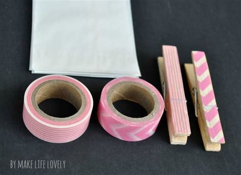 Washi Tape Clothespins Tutorial Washi Tape Projects Washi Tape