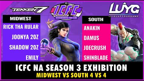 Tekken Icfc Na Season Exhibition Midwest Vs South Vs