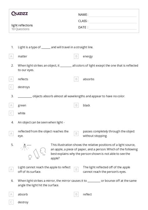 50 Reflections Worksheets For 4th Class On Quizizz Free And Printable