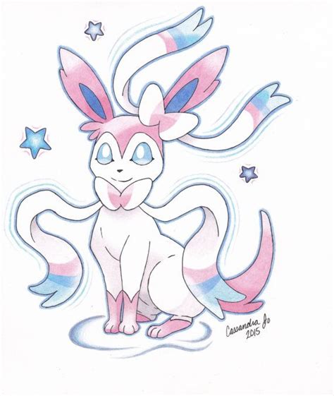 Sylveon Drawing Original Drawings Sylveon Etsy