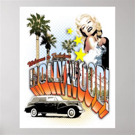 welcome to hollywood poster | Zazzle.co.uk