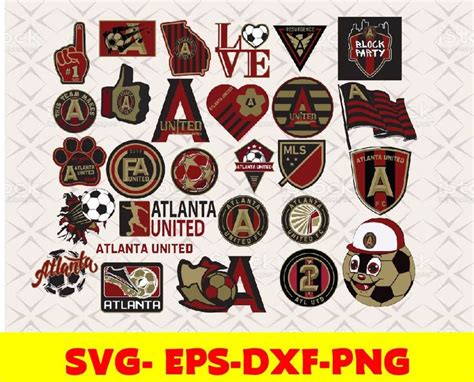 Atlanta United logo, bundle logo, svg, png, eps, dxf in 2022 | Eps, Png ...