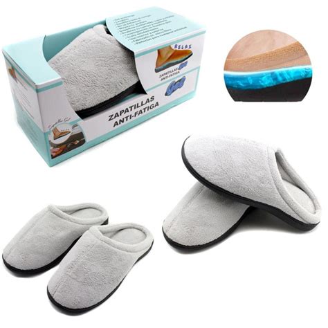 Zapatillas De Estar Por Casa Con Gel Máximo Relax Confort Y Descanso