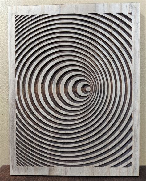 10x12 Optical Illusion Wood Carving 3d Art Illusion Etsy