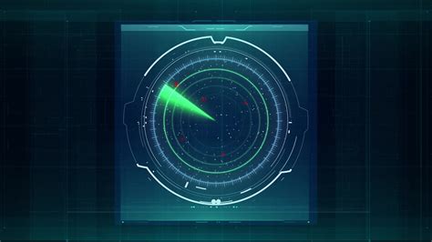 Radar And Target Scanner Futuristic Hud Element Video 3005554 Stock