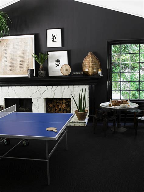 Opt for a Ping Pong Table Black Room Decor, Black Rooms, Black Walls ...