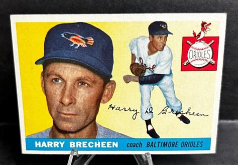 Topps Baseball Card Harry Brecheen Ex Exmt Range Bv White