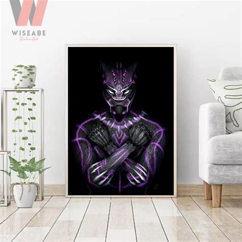 Hot Purple Black Panther MCU Movie Poster - Wiseabe Apparels