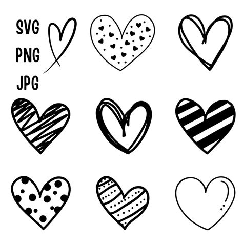 Hearts Svg Bundle Laser Valentines Hearts Svg Hearts Clipart