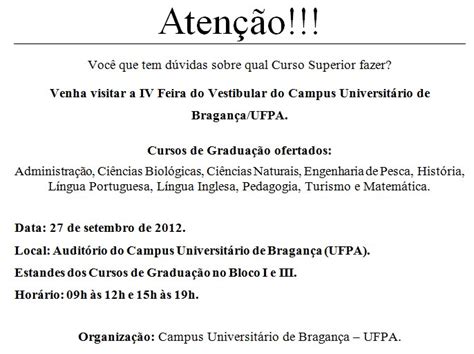 Centro Acad Mico De Engenharia De Pesca Iv Feira Do Vestibular Do