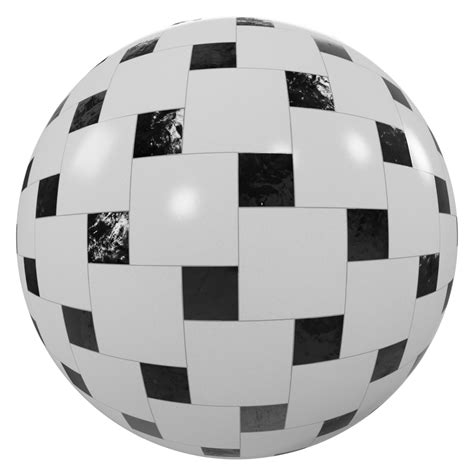 Black White Check Tiles Free Tiles Materials Blenderkit