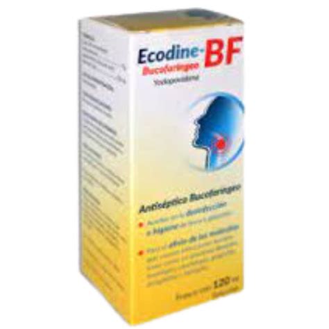 Yodopovidona Solución Bucofaríngea 120ml Ecodine BF