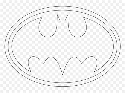 Batman Symbol Outline Png, Transparent Png - vhv