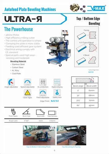 Auto Feed Plate Edge Milling Chamfering Machines Automation Grade