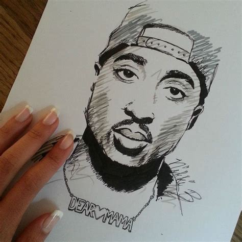 Easy Tupac Drawing Tupac Shakur My Drawing Follow Me On Instagram