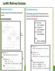 L Cheat Sheet Pdf Lec Mutli Way Decisions Nesteddecision