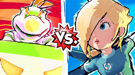 Mario Strikers Battle League Bowser Jr Vs Rosalina Youtube