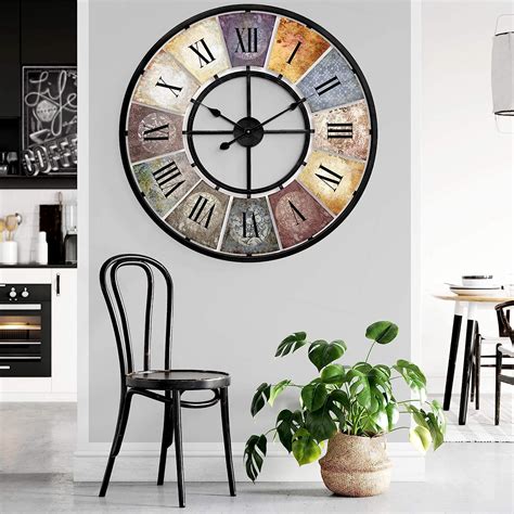 Pendules Murales K L Wall Art Horloge Murale Geante Xxl Grande Vintage