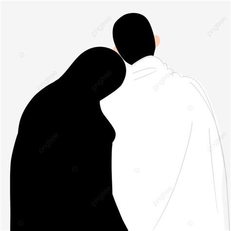 Pareja En La Meca PNG Dibujos Pareja Musulmana En La Meca Hayy Umrah