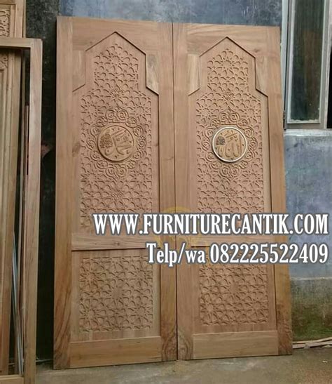 Jual Pintu Kusen Masjid Kayu Jati Toko Furniture Cantik Jepara