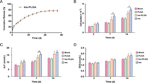 A In Vitro Release Profiles Of The Insulin Loaded Plga Microspheres