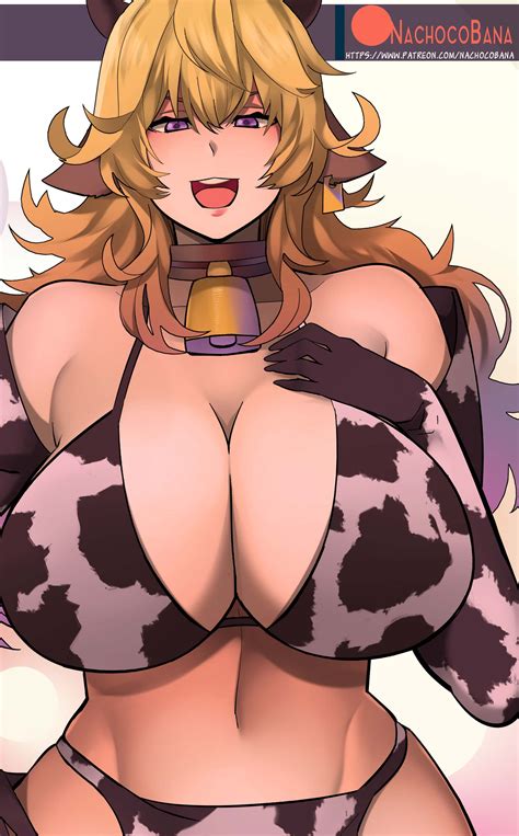 Rule 34 1girls Abs Bikini Cow Bell Cow Ears Cow Girl Cow Print Ear