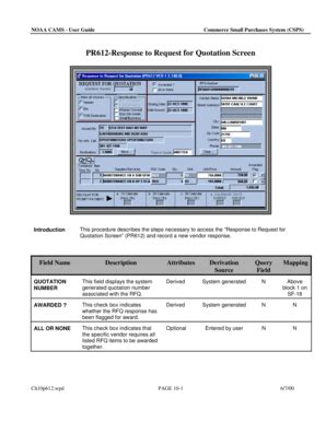 Fillable Online Corporateservices Noaa PR612 Response To Request For