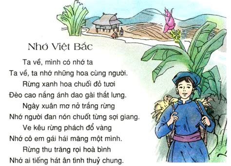 nho viet bac bai tho nho viet bac sgk tieng viet lop