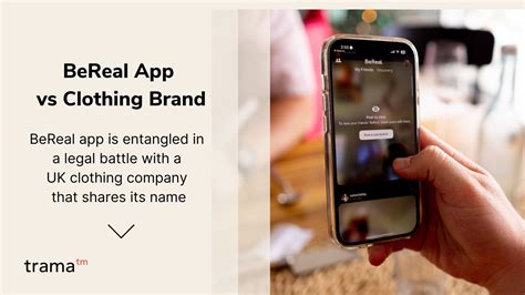 BeReal App and BeReal clothing brand in legal dispute over name rights