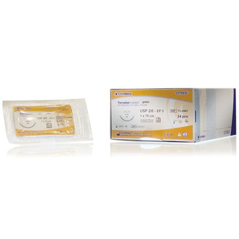 Fil De Suture Non R Sorbable Tervalon Braided Vitrex Medical A S