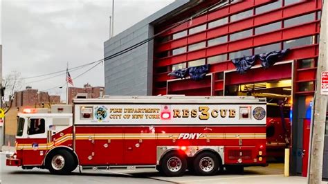 FDNY RESCUE 3 FDNY EMS CONDITIONS 82 RESPONDING FROM QUARTERS ON