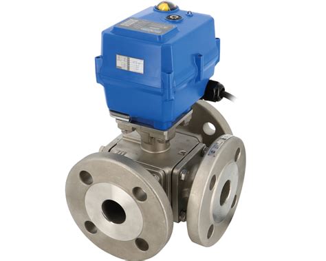 Way Stainless Steel Ball Valve L T Tcr Electric Actuator Syveco