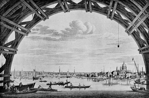 View Through An Arch Of Westminster Bridge Taken During Its Building