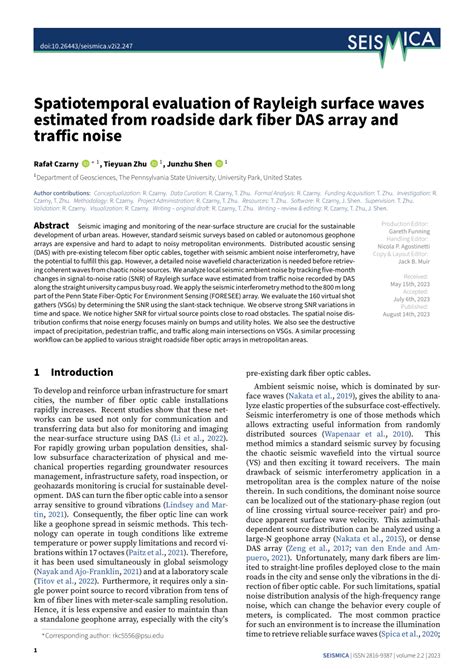 Pdf Spatiotemporal Evaluation Of Rayleigh Surface Wave Estimated From