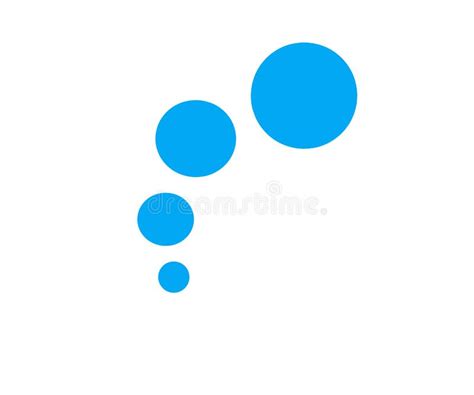 4 Blue Circles On A White Background Stock Illustration Illustration