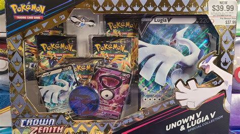 Crown Zenith Unown V Lugia V Special Collection Box Opening YouTube