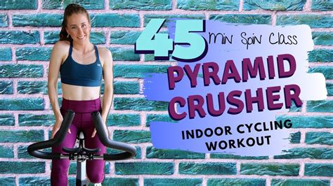 45 Minute Spin Class Pyramid Crusher Indoor Cycling Workout Youtube