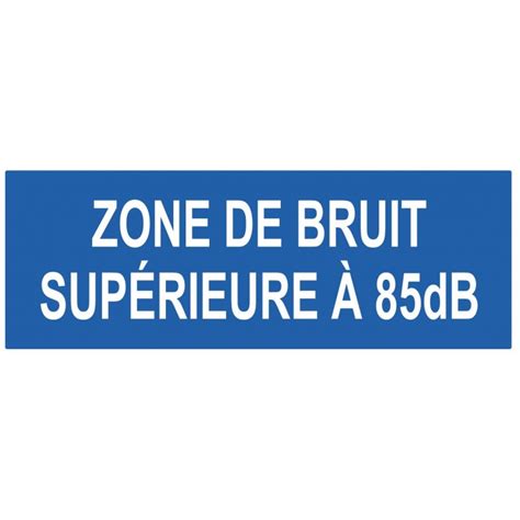 Panneau Zone De Bruit Sup Rieure Db Signal Tique Sticker