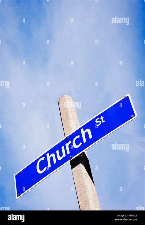 Church Street Road Sign Stock Photo - Alamy