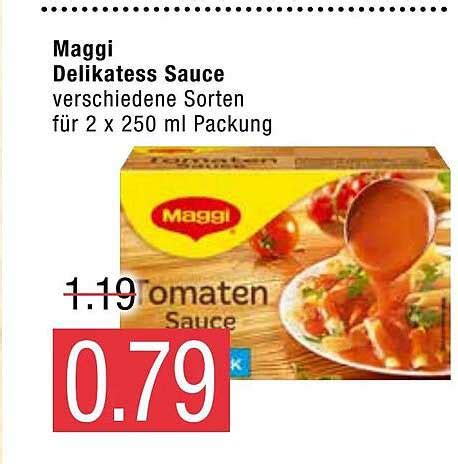 Maggi Delikatess Sauce Angebot Bei Marktkauf