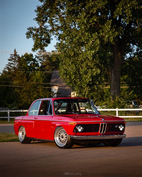 Bagged BMW 2002 In Red BenLevy