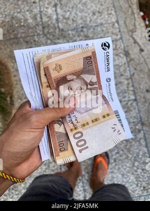 Moroccan Dirhams The Currency In Morocco The Picture Depicts A