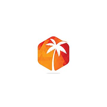 Palm Tree Sun Vector Design Images Beach Logo With Palm Tree And Sun